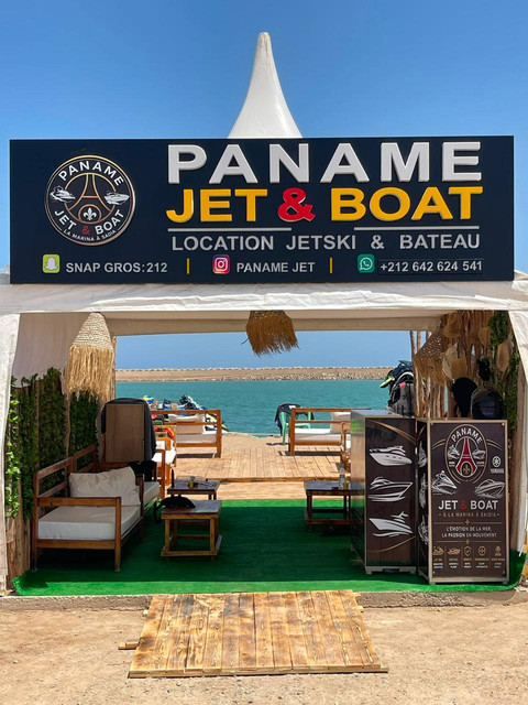 La base PANAME Jet & Boat à la marina de Saïdia